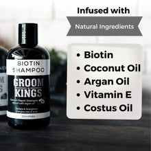 Load image into Gallery viewer, Groom Kings - Biotin, Coconut Repair Shampoo