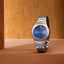 Load image into Gallery viewer, D1 Milano Hexagonal Blue Dial Stainless Steel Watch